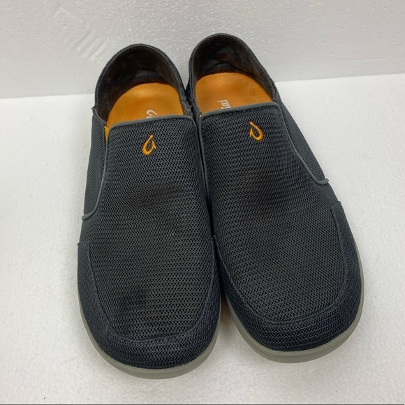Olukai Nohea Mesh Dark Shadow Gray Slip on Comfort Shoes Men’s size 11.5 main image 6